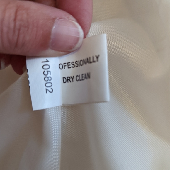 Jason Kole cream wool blend winter coat size XS petite - Picture 7 of 7